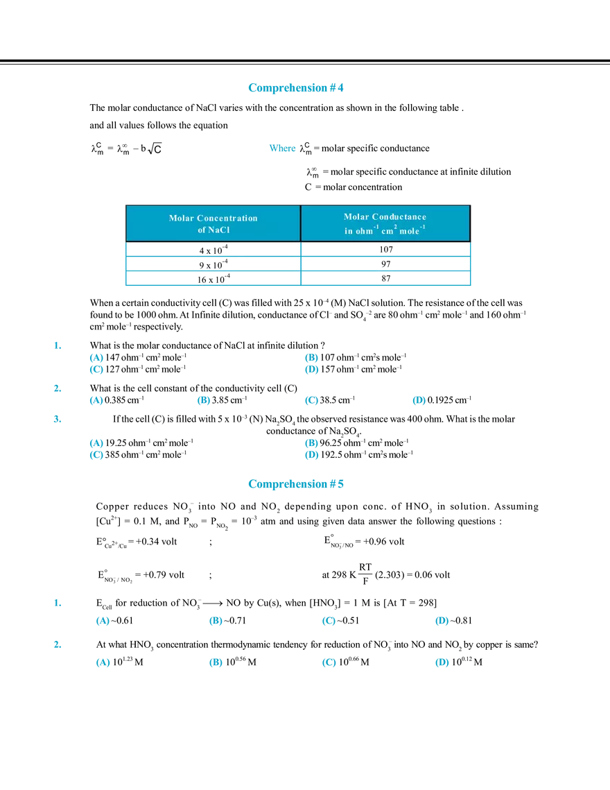 Electrochemistry Exercise # 3 - Page 6