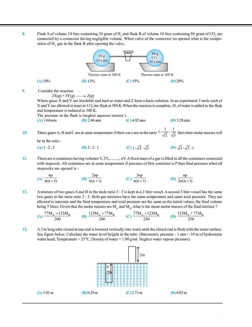 Gaseous State Mock Test - Page 2