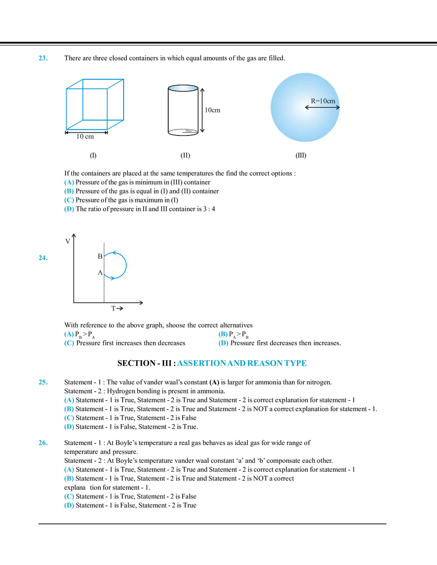 Gaseous State Mock Test - Page 4