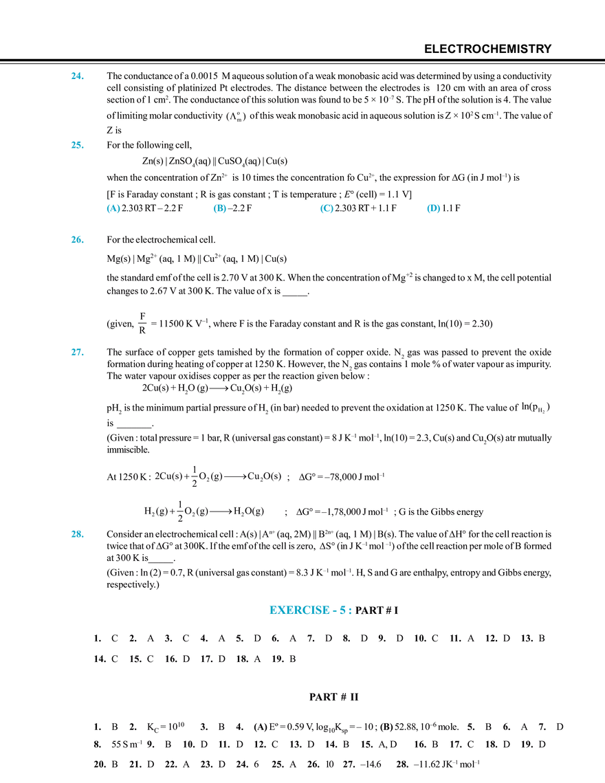 Electrochemistry Exercise # 5 - Page 8