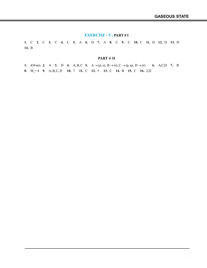 Gaseous State Exercise # 5 - Page 6