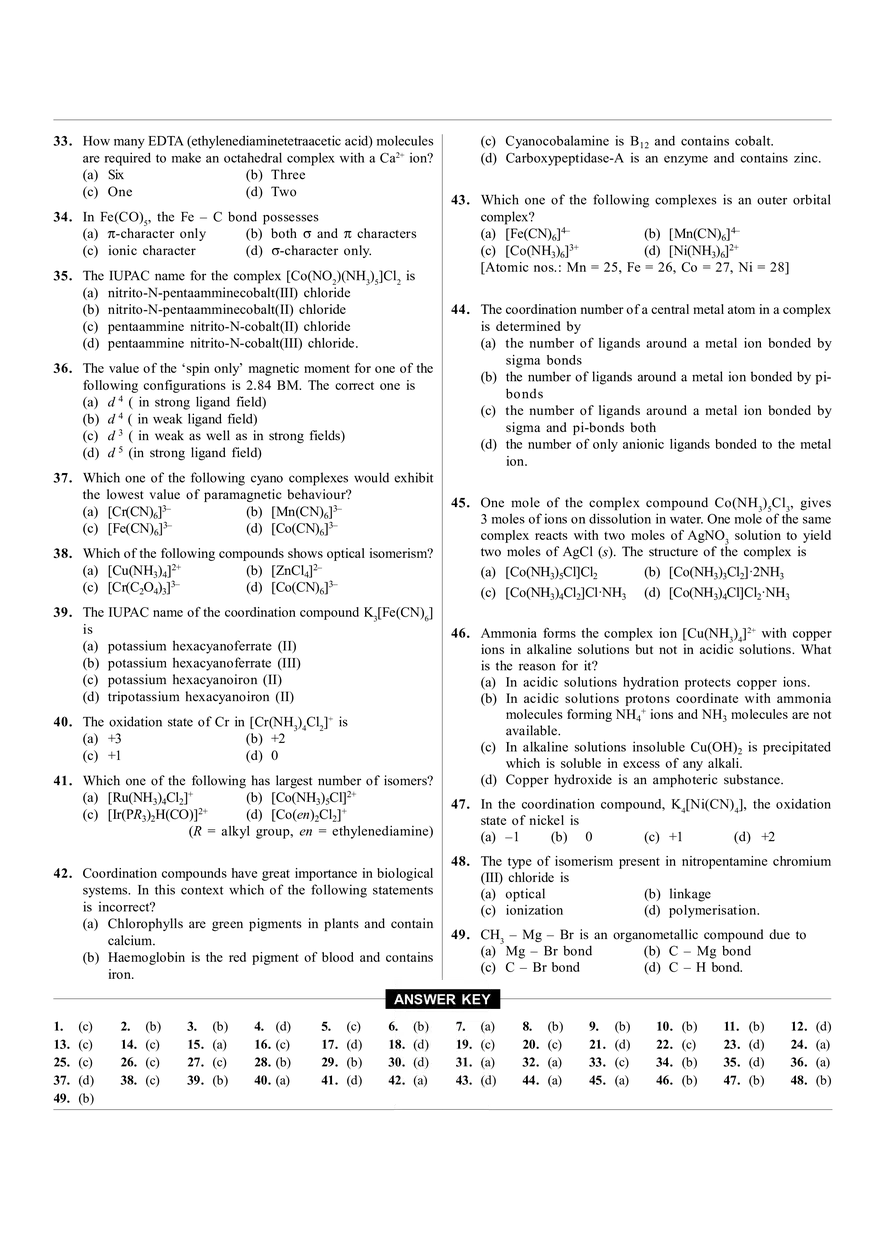 Chapter 18 Coordination Compounds - Page 3