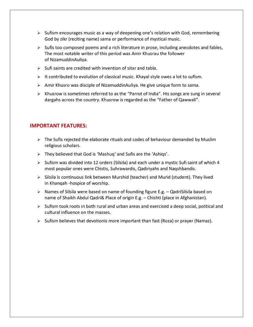 Bhakti and Sufi Movement - Page 11