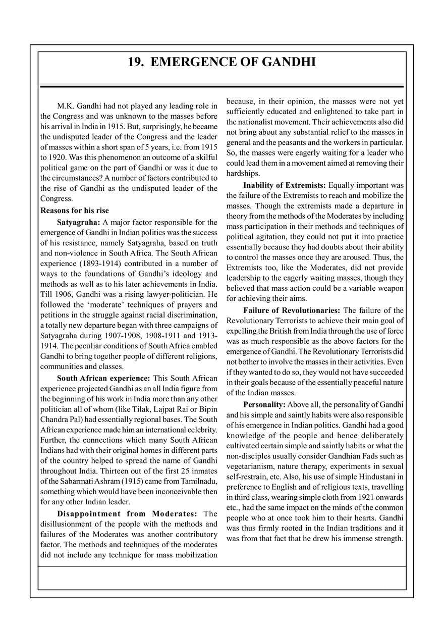 19. Emergence of Gandhi - Page 1