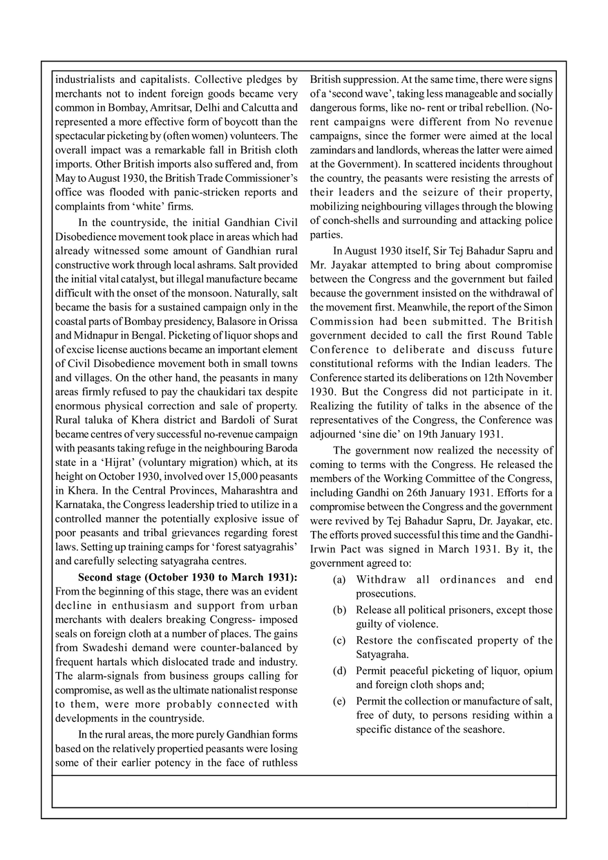 21. Civil Disobedience Movement (1930 -34) - Page 2