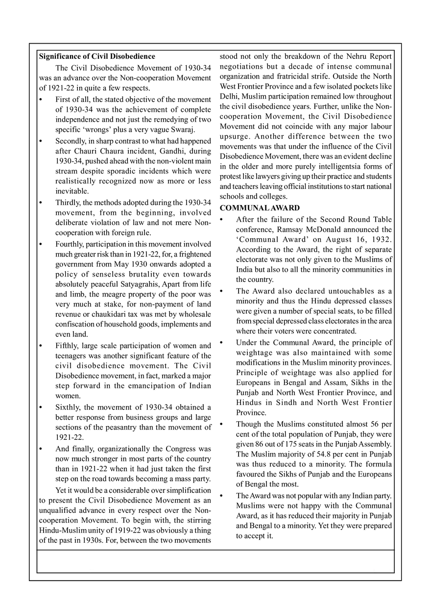 21. Civil Disobedience Movement (1930 -34) - Page 4