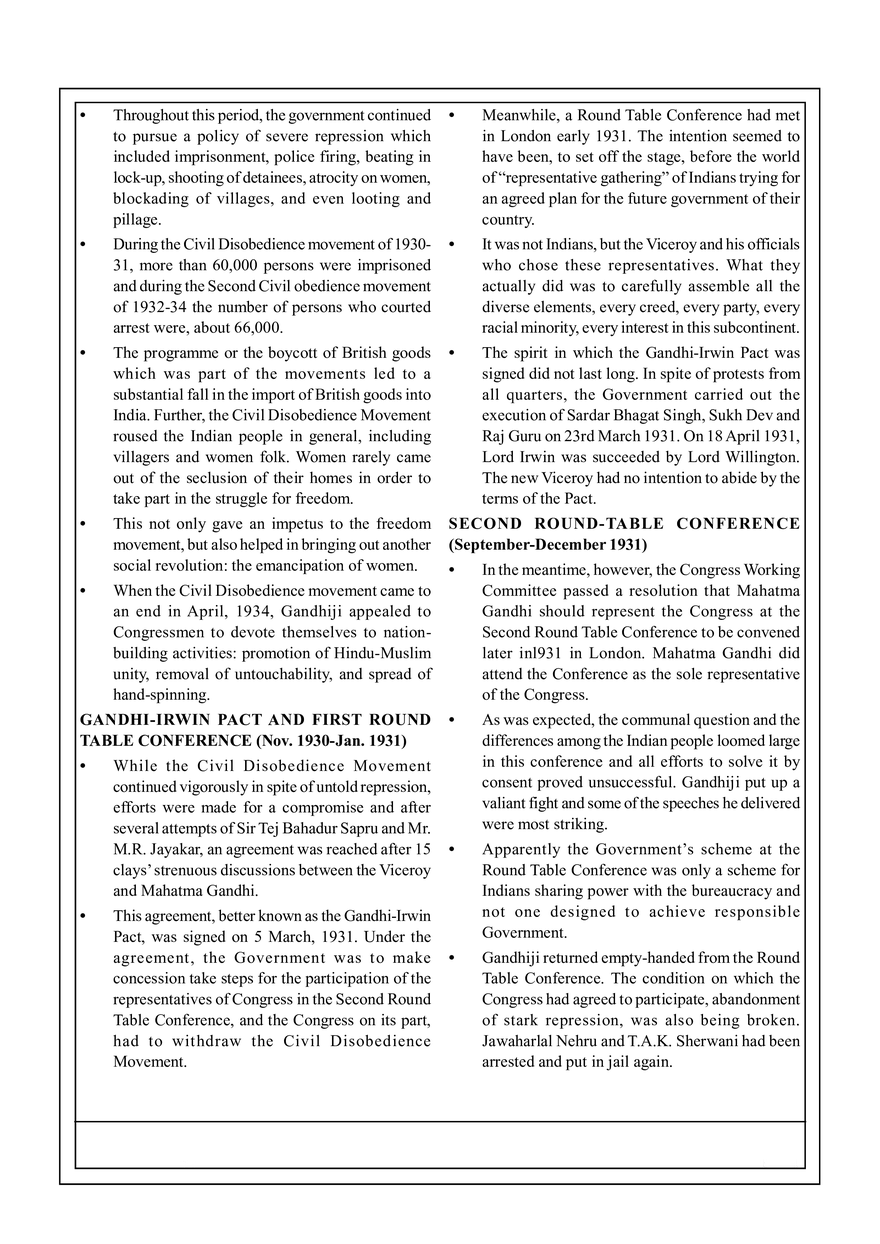 21. Civil Disobedience Movement (1930 -34) - Page 6