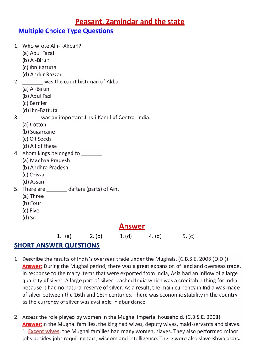 Peasant, Zamindar and the State - Page 1