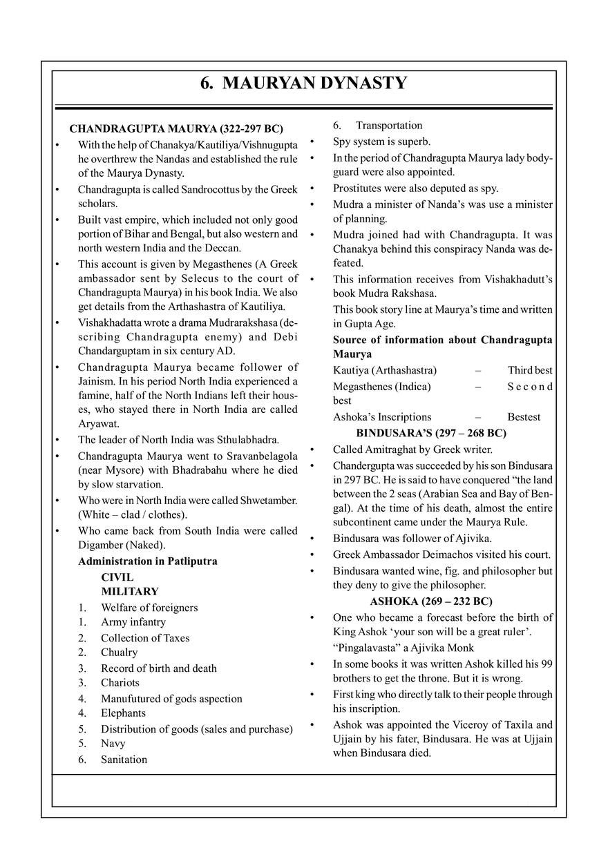 6. Mauryan Dynasty - Page 1