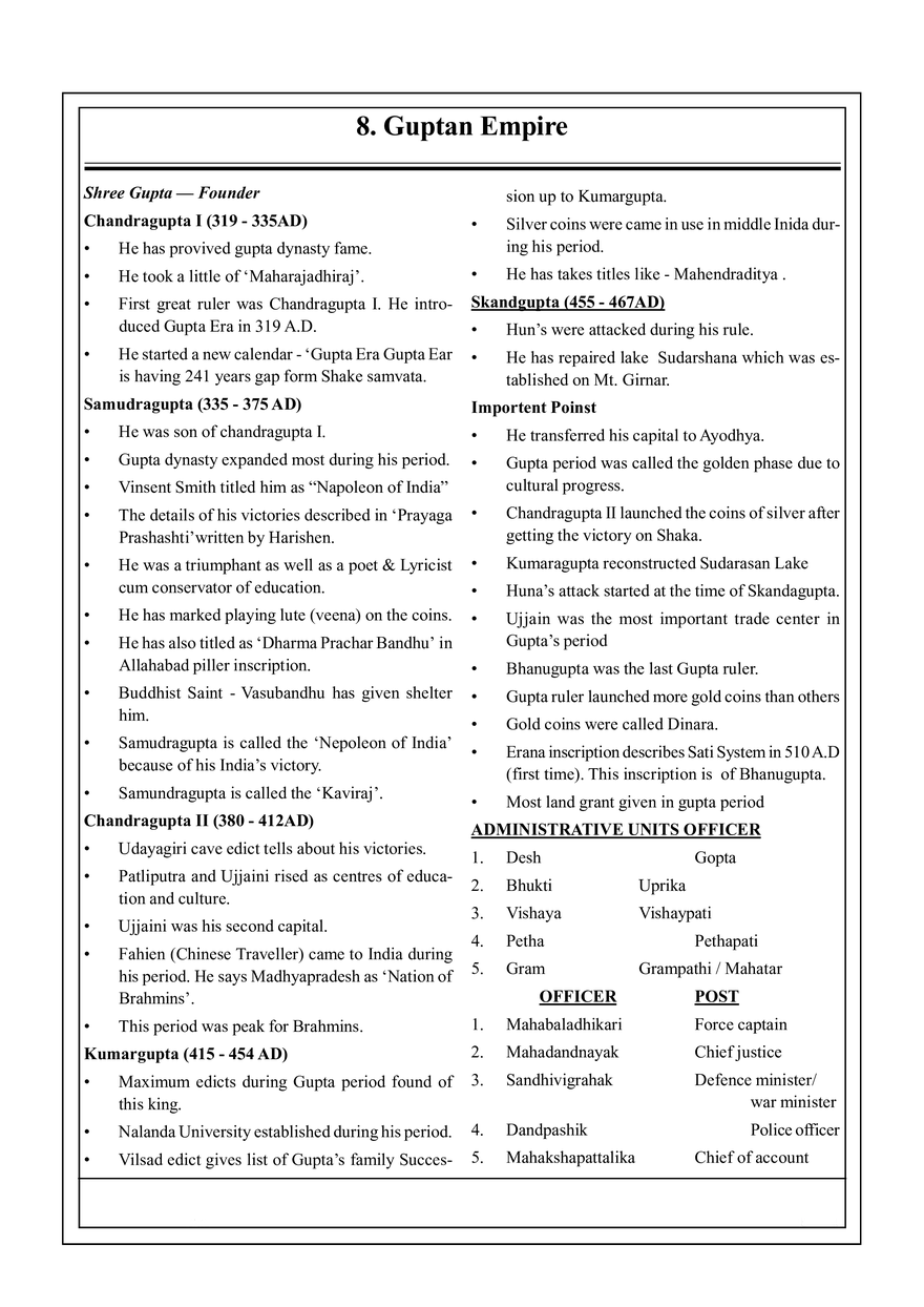 8. Guptan Empire - Page 1