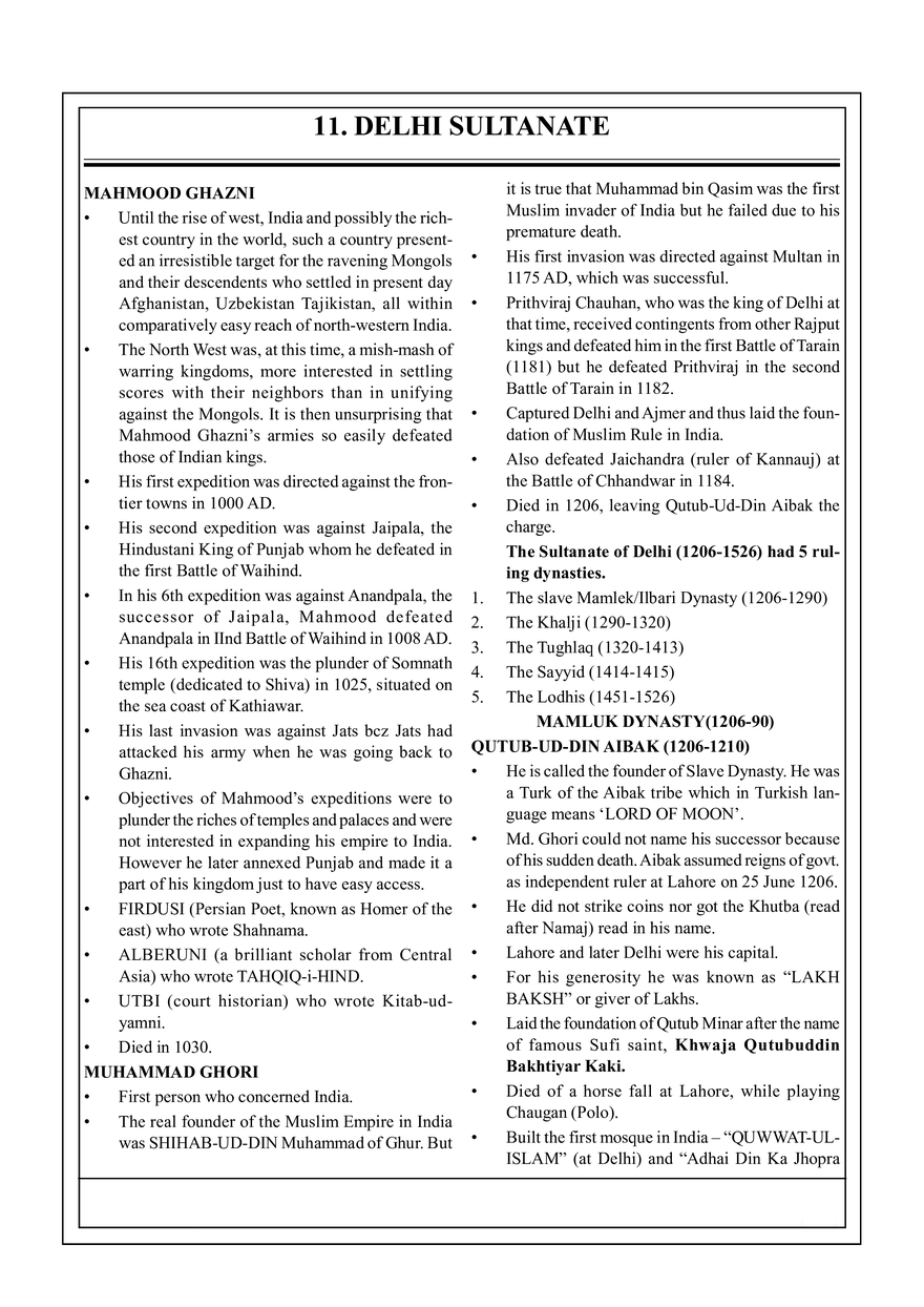 11. Delhi Sultanate - Page 1