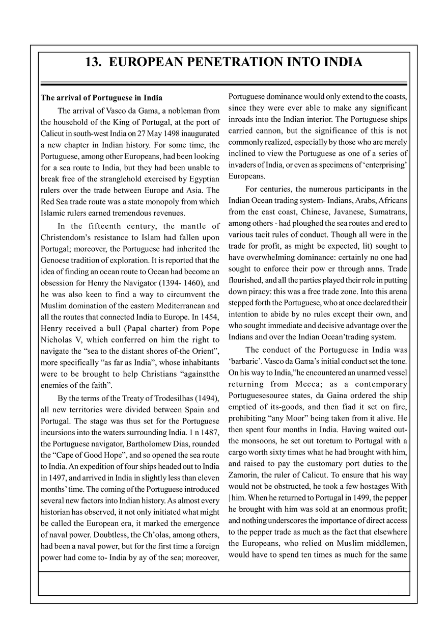 13. European Penetration into India - Page 1