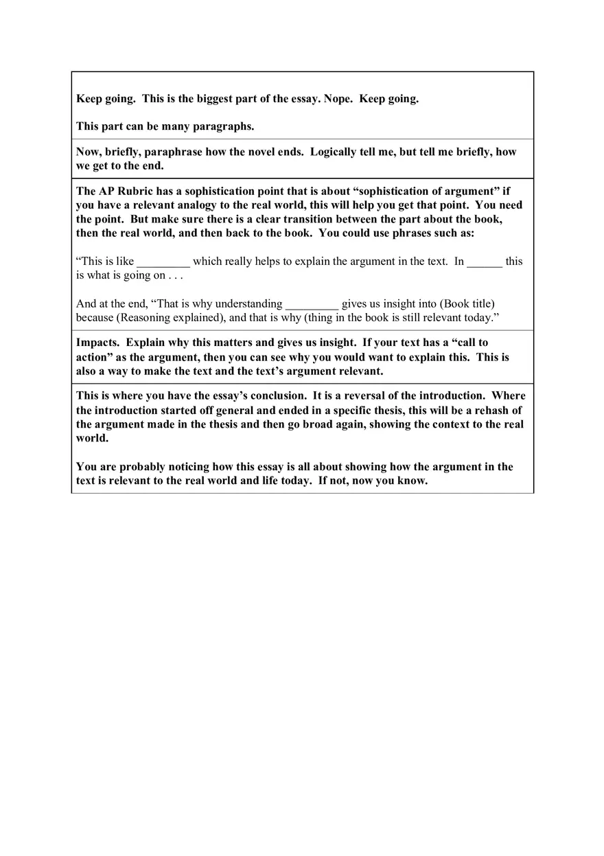 English Literature and Composition  FRQ 3 Guide - Page 2
