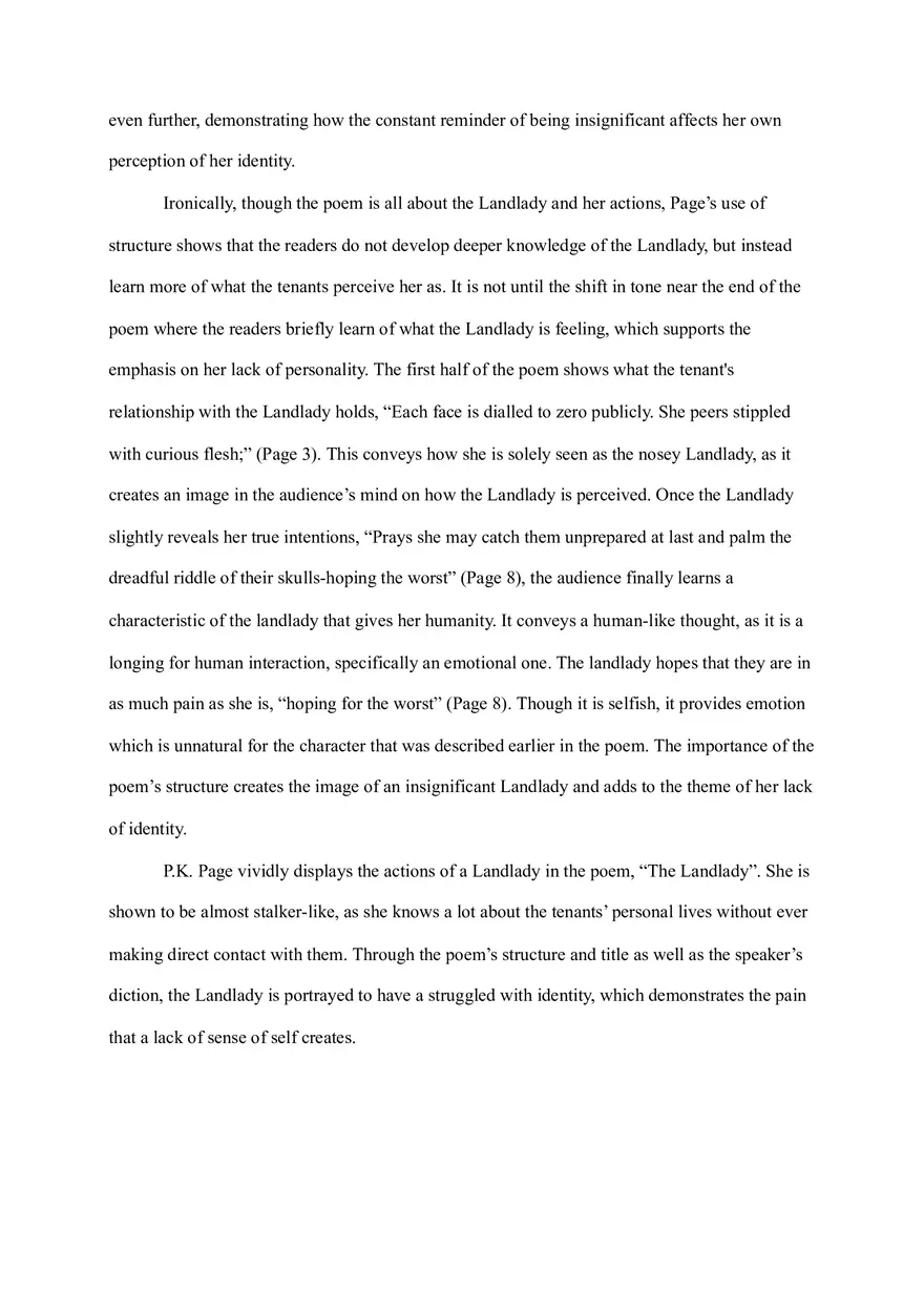 The Landlady Analysis Essay - Page 2