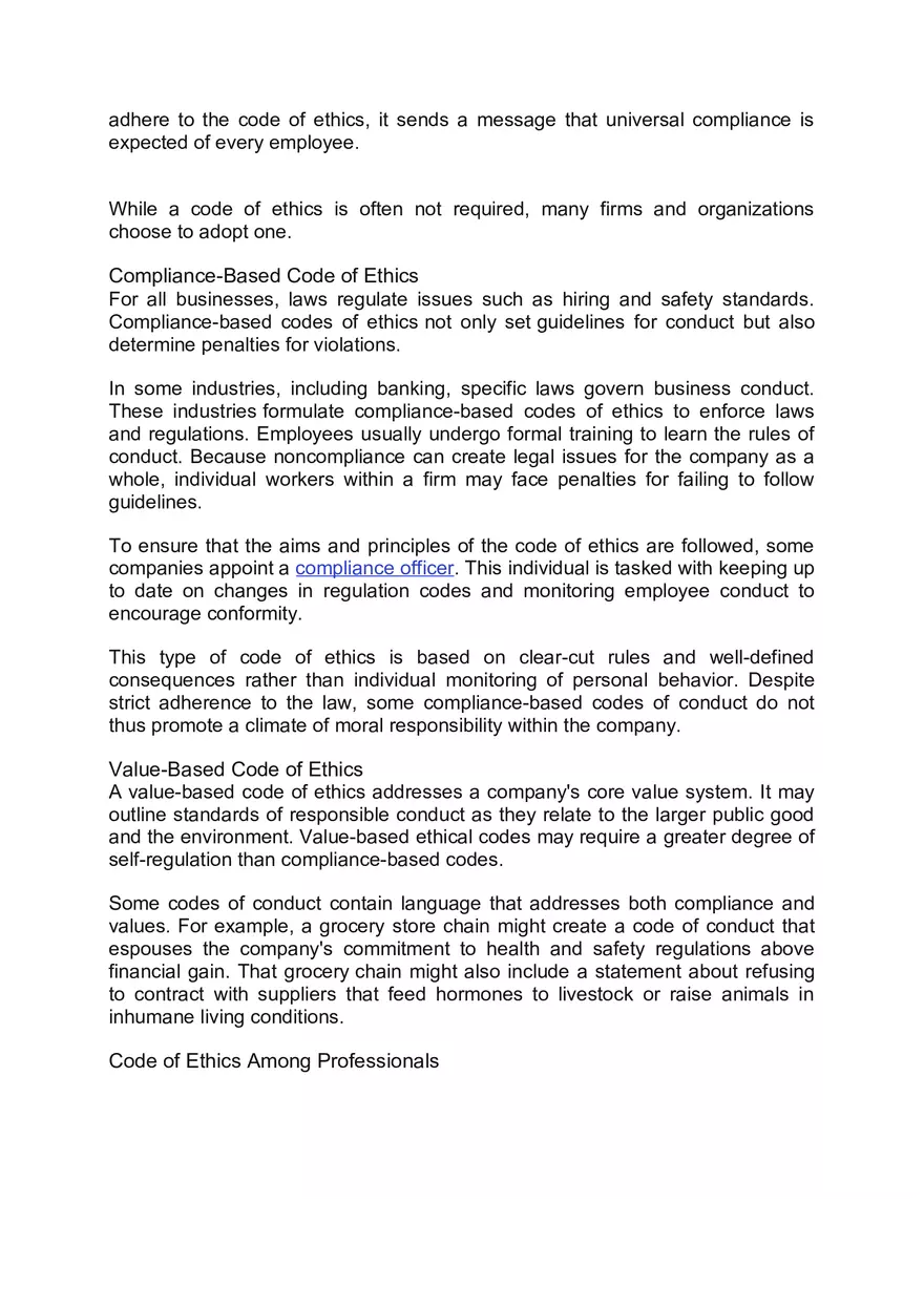 Code of Ethics - Page 2