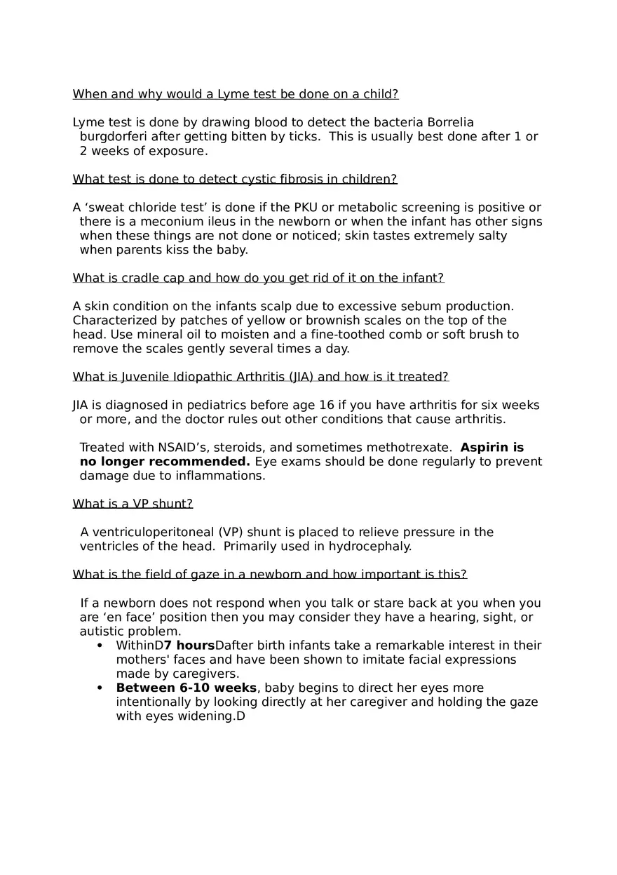 Pediatric Hesi Review - Page 3