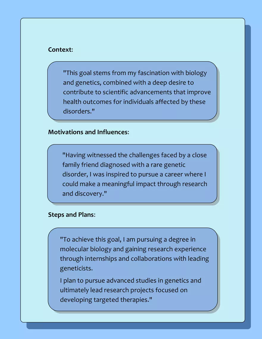 Introducing a Future Goal or Aspiration - Page 8