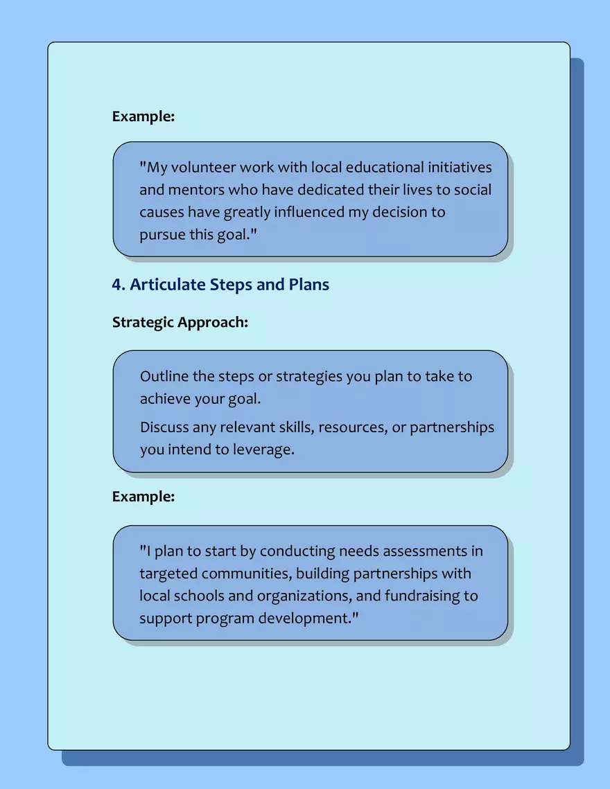 Introducing a Future Goal or Aspiration - Page 3