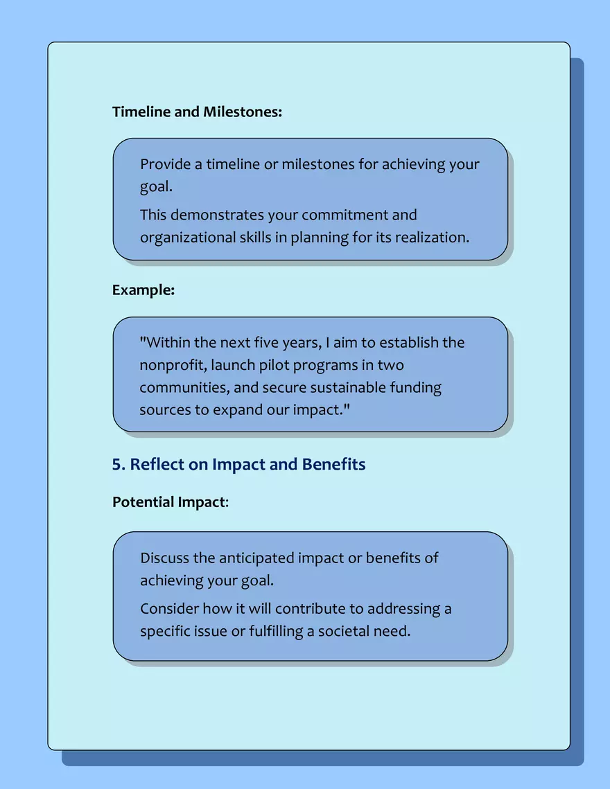 Introducing a Future Goal or Aspiration - Page 4