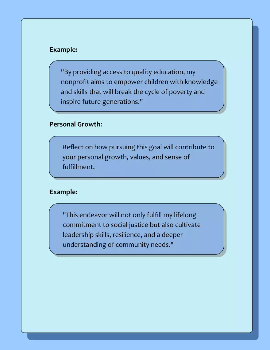 Introducing a Future Goal or Aspiration - Page 5