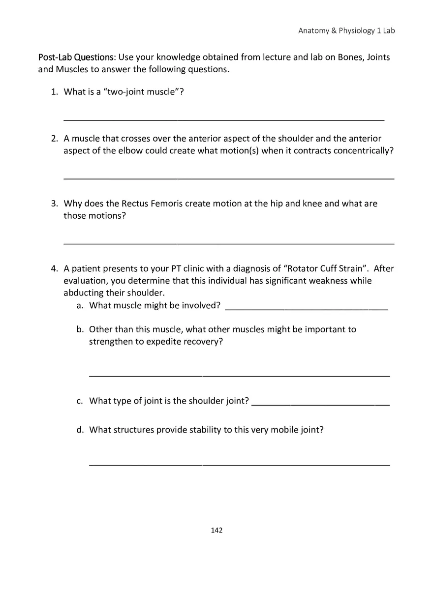 Lab 8 Muscular System Appendicular Muscles - Page 14