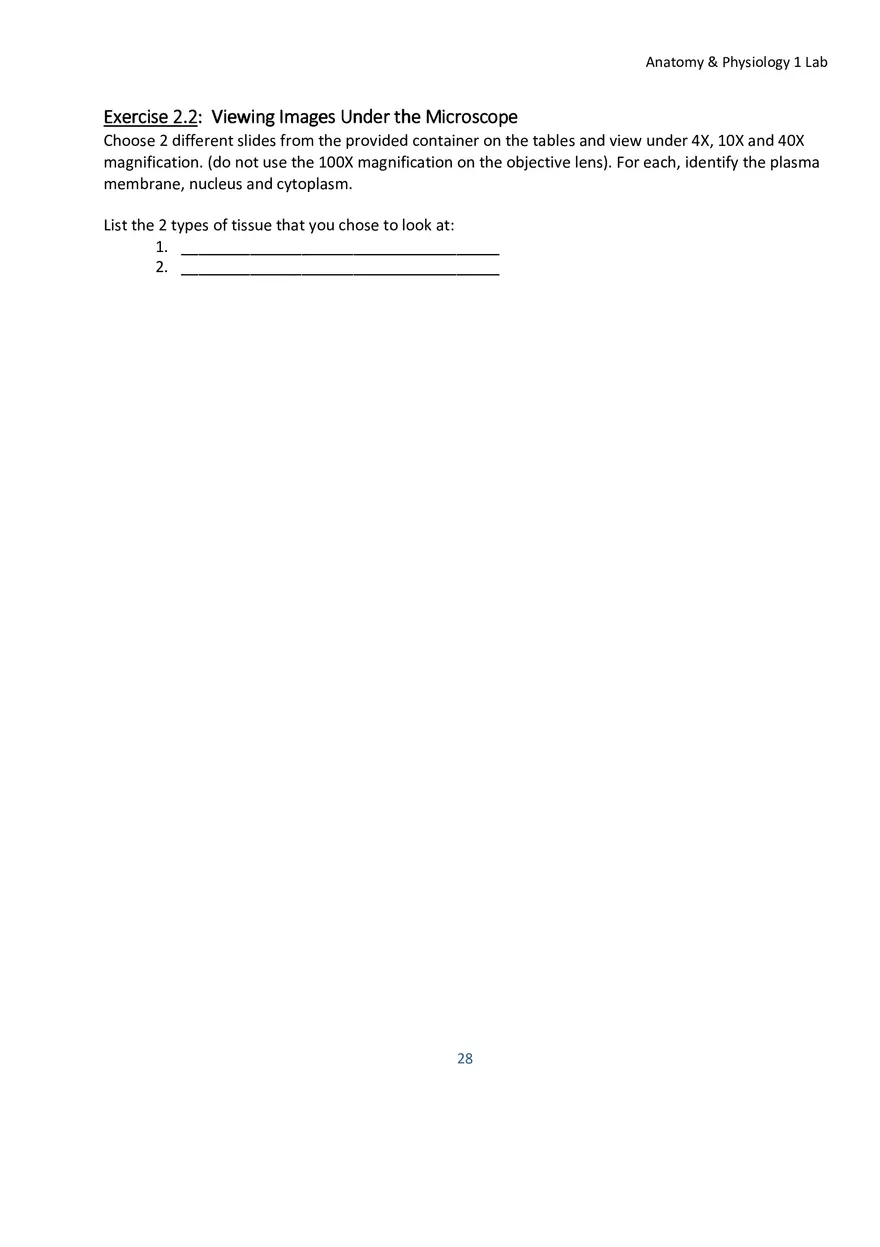 Lab 2 Microscope and the Cell - Page 7