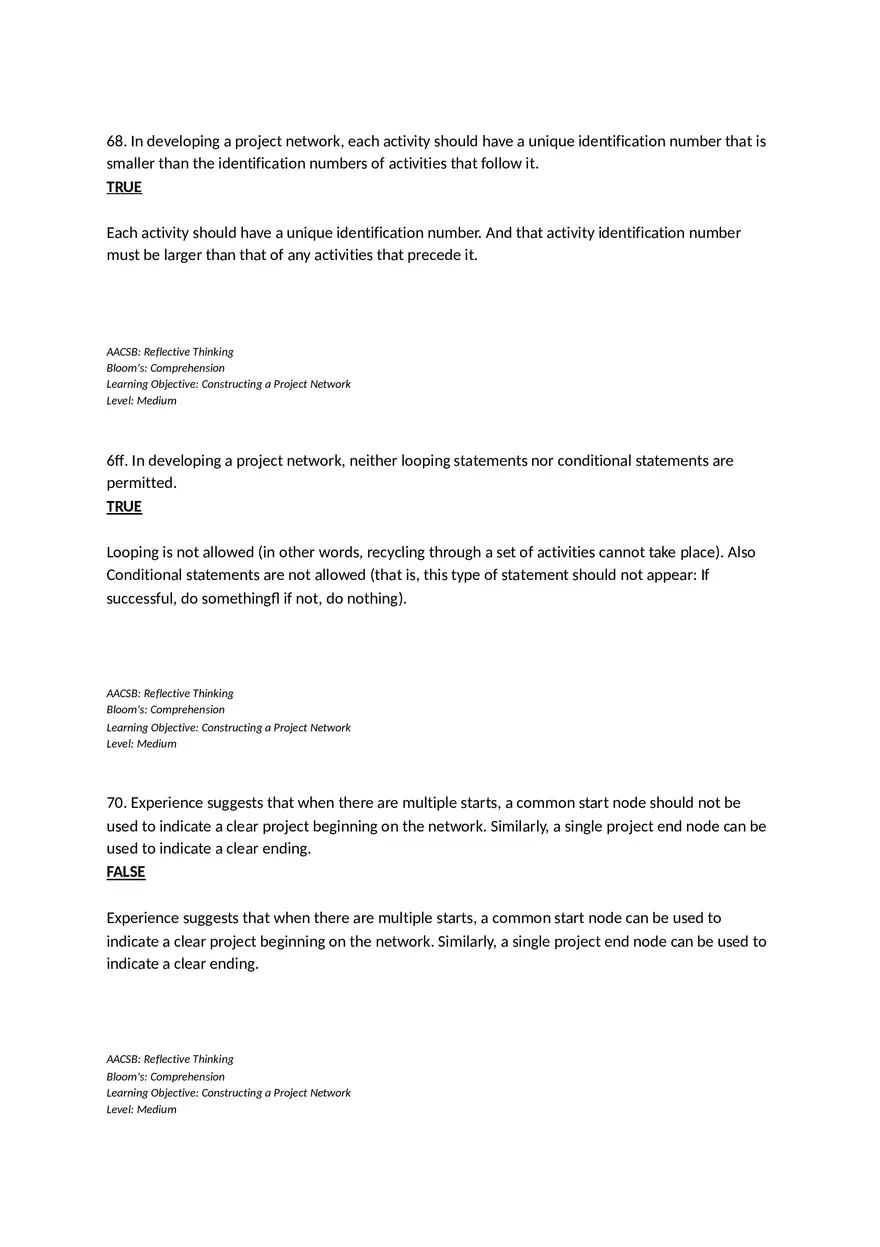 Chapter 06 Developing a Project Plan True False - Page 4