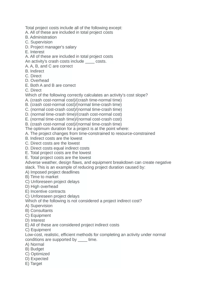 Project Management Quiz - Page 1