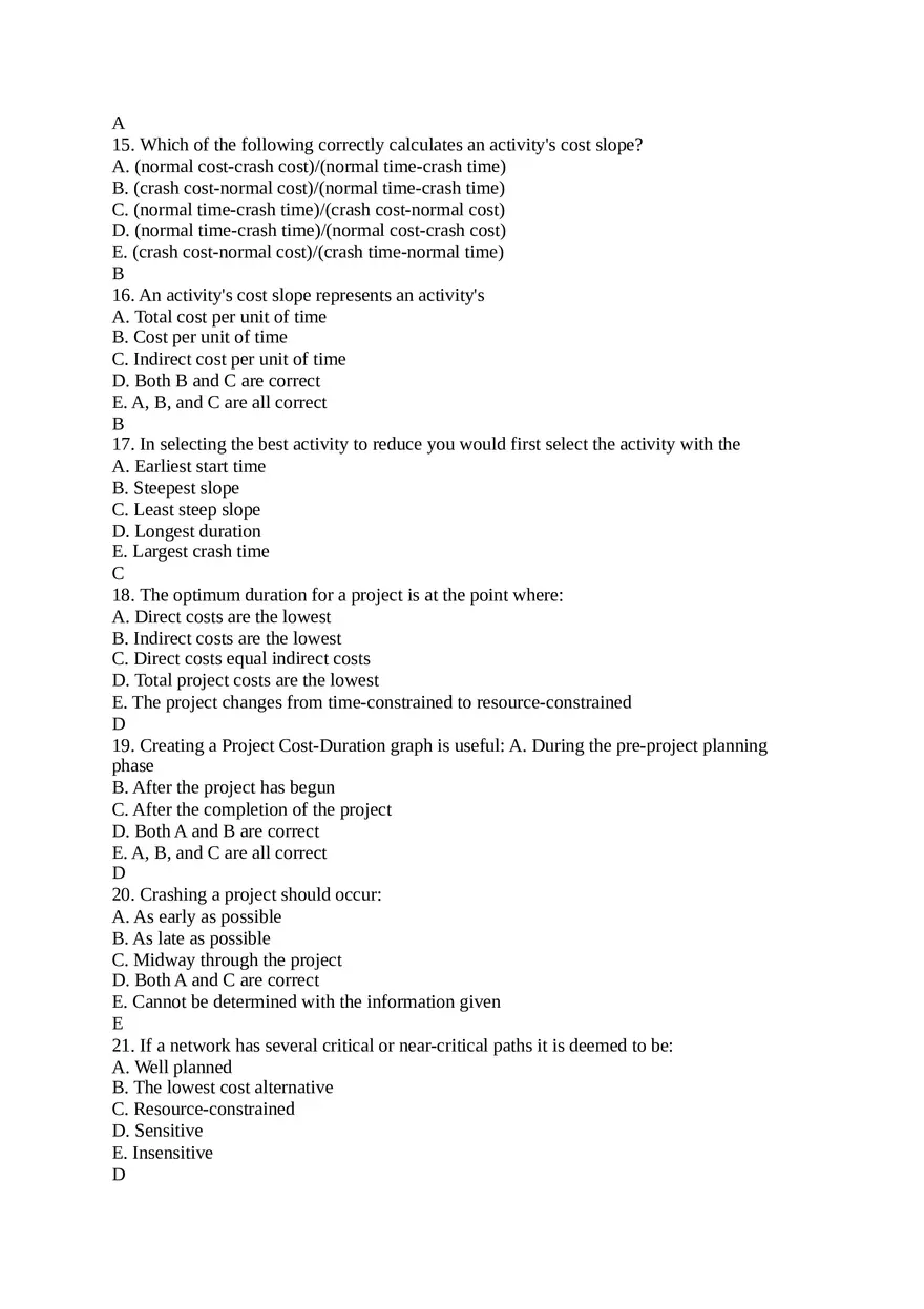 Project Management Quiz 2 - Page 3