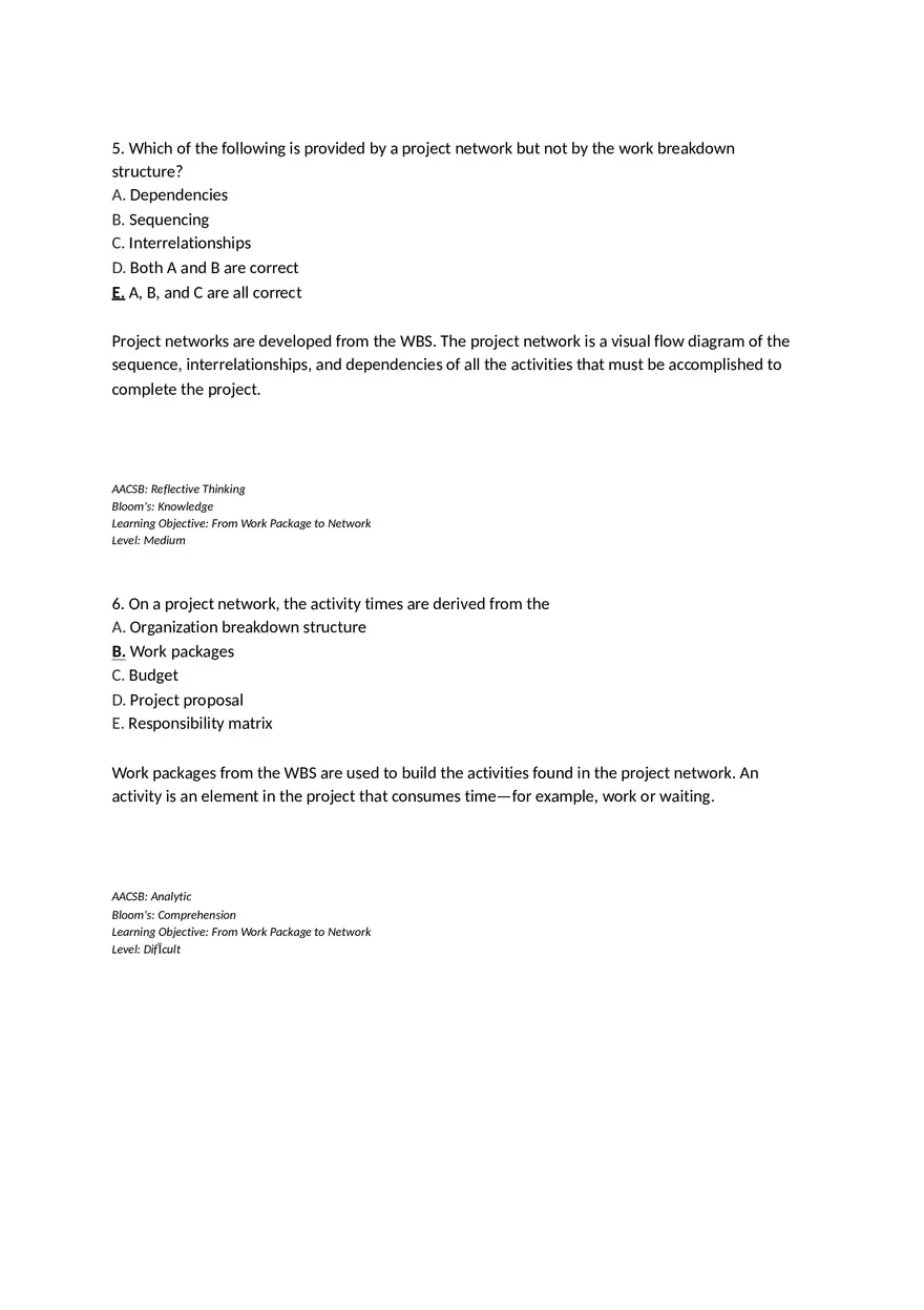 Chapter 06 Developing a Project Plan Multiple Choice - Page 11