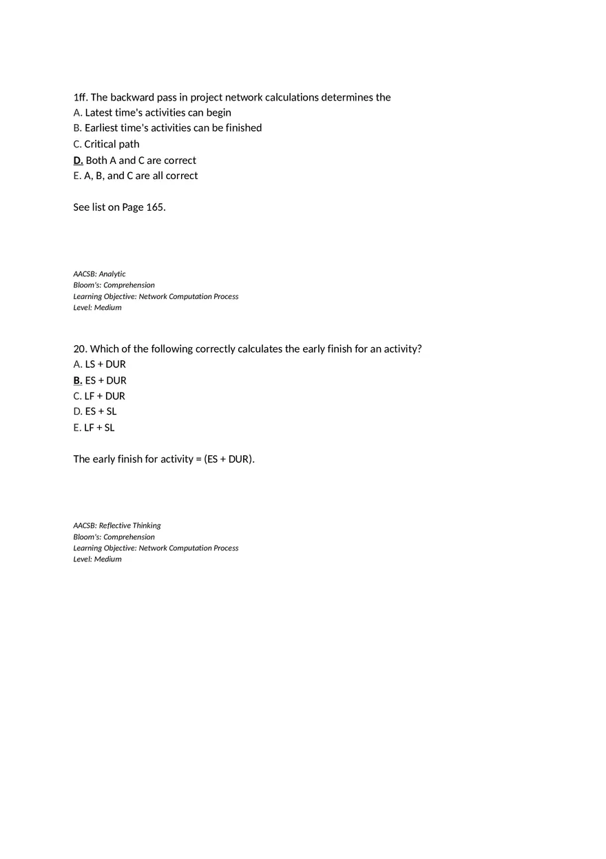 Chapter 06 Developing a Project Plan Multiple Choice - Page 18