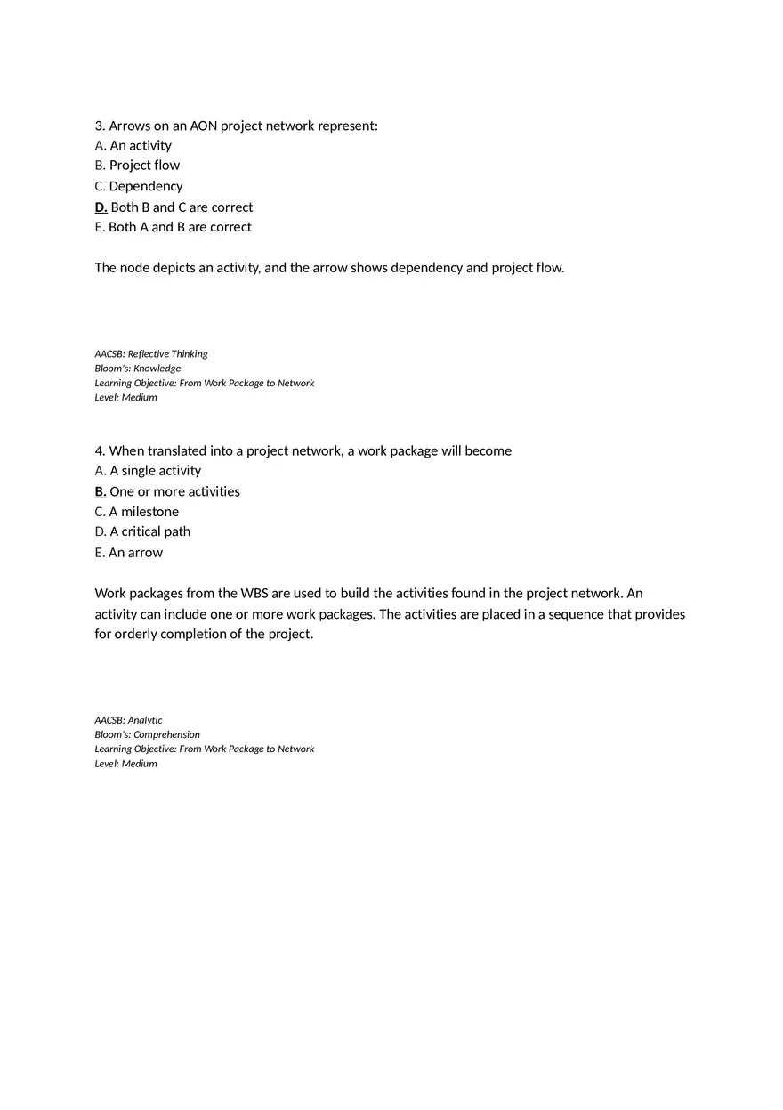 Chapter 06 Developing a Project Plan Multiple Choice - Page 2