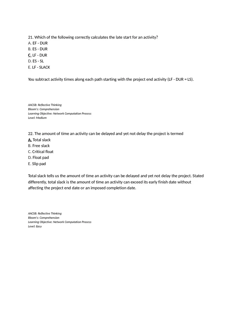 Chapter 06 Developing a Project Plan Multiple Choice - Page 3