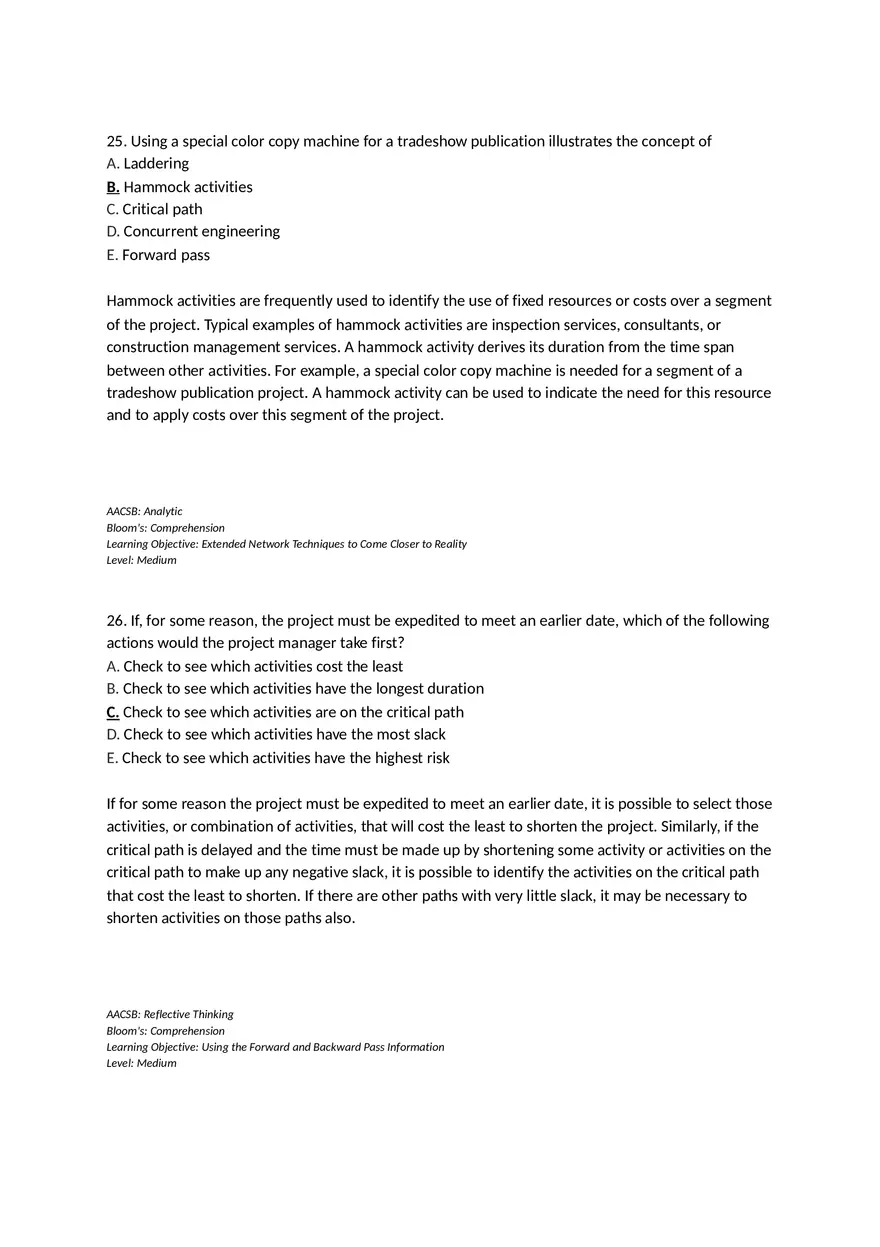 Chapter 06 Developing a Project Plan Multiple Choice - Page 5