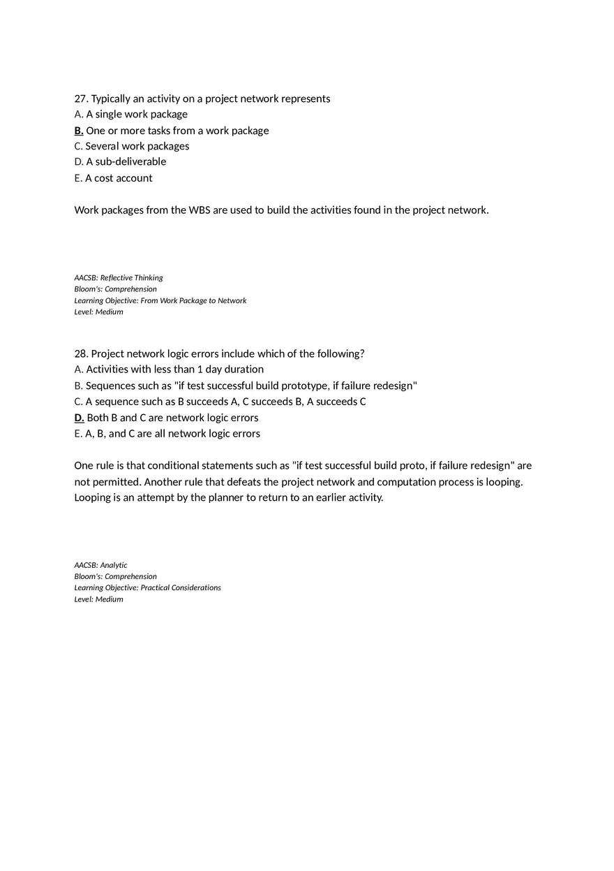 Chapter 06 Developing a Project Plan Multiple Choice - Page 6