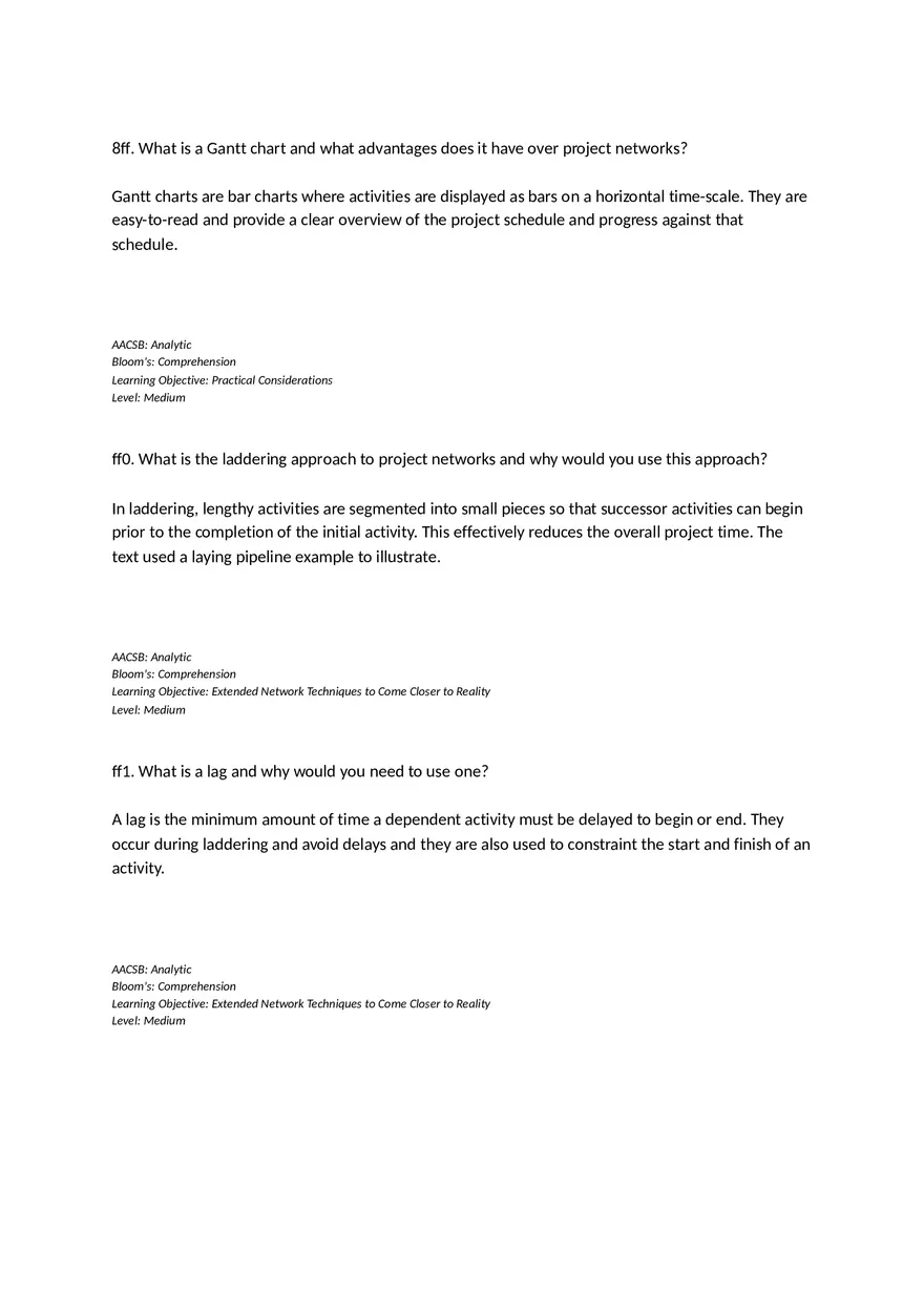 Chapter 06 Developing a Project Plan Short Answer - Page 3