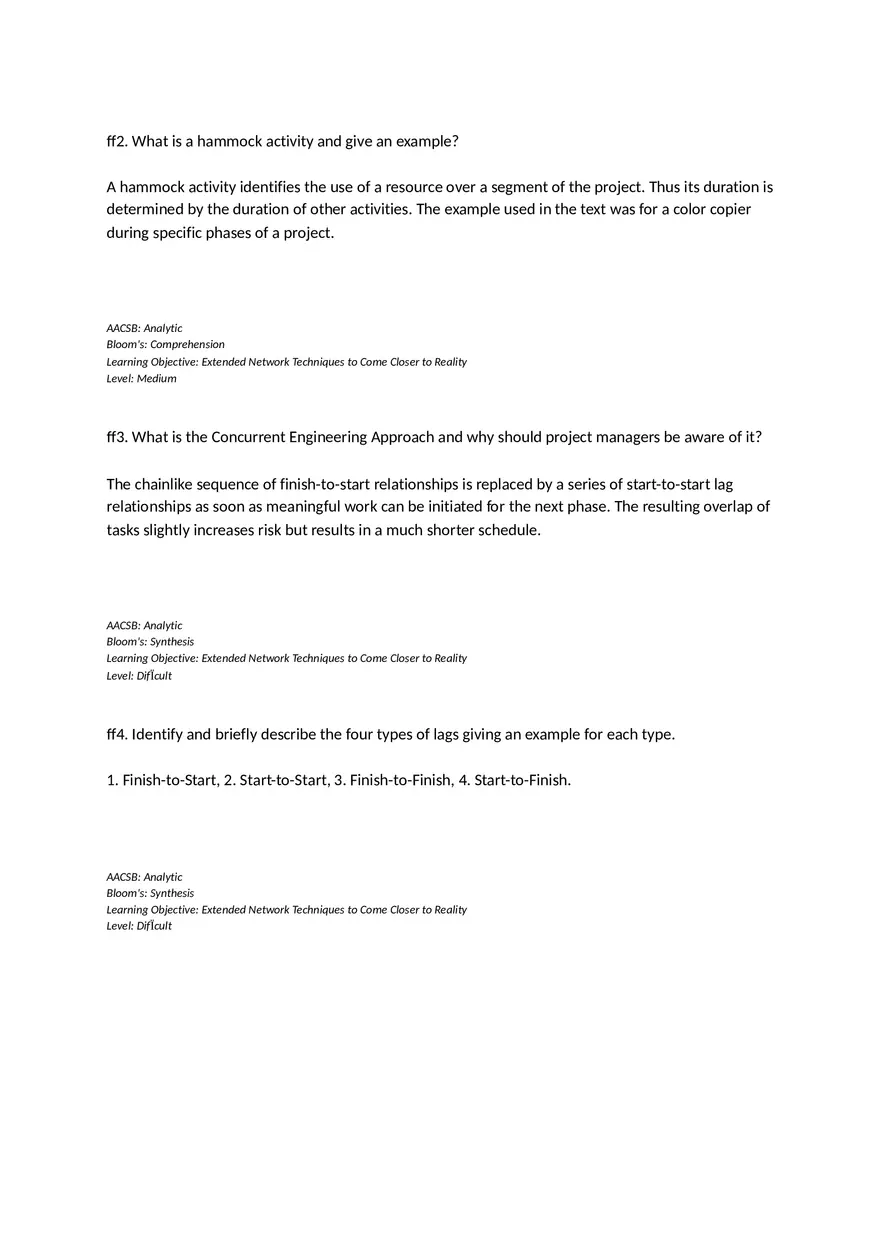 Chapter 06 Developing a Project Plan Short Answer - Page 4