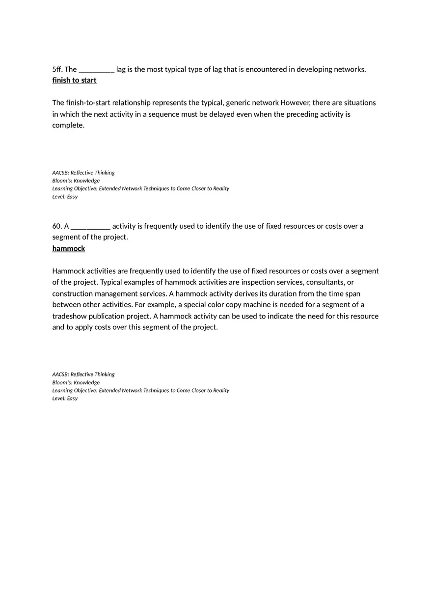 Chapter 06 Developing a Project Plan Fill in the Blank - Page 9