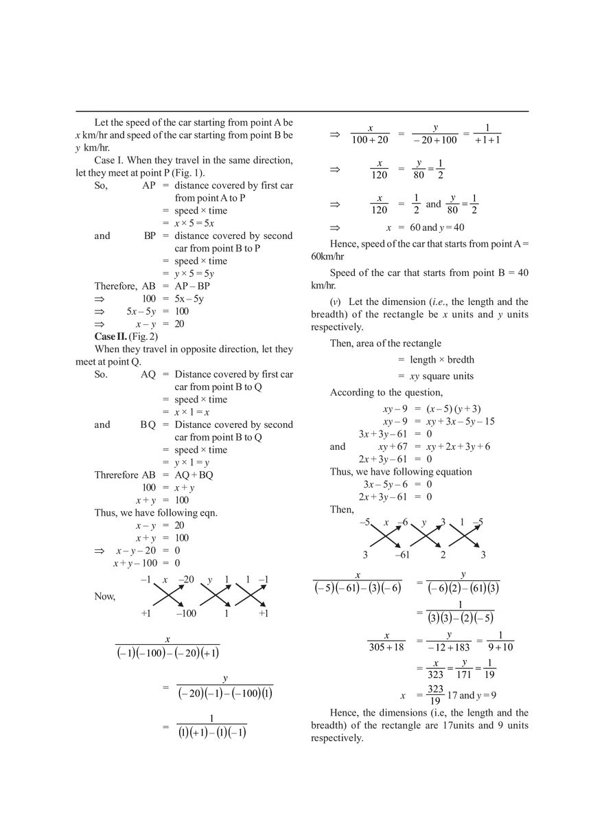Pair of Linear Equations in Two Variables - Page 14