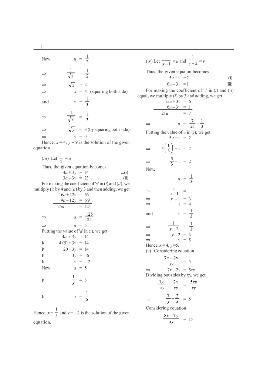 Pair of Linear Equations in Two Variables - Page 16