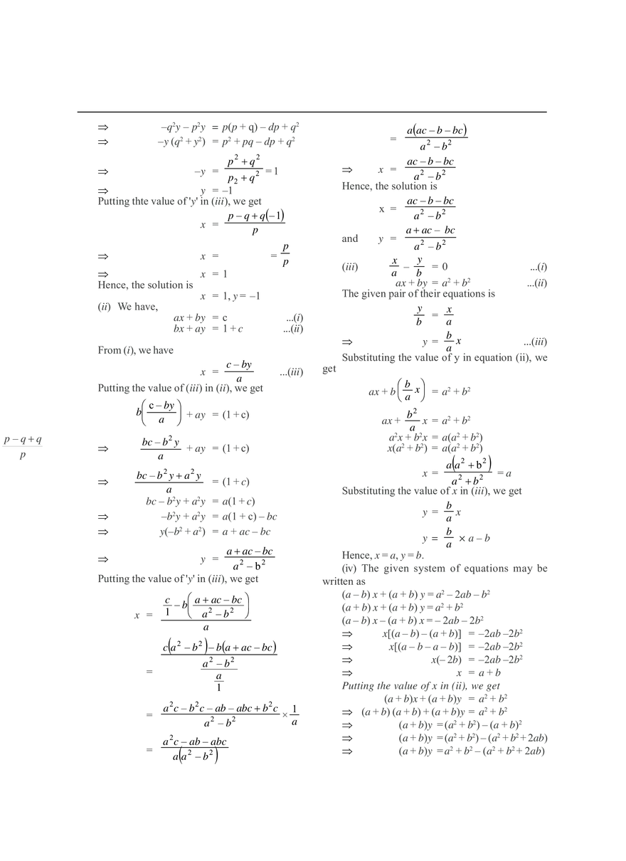 Pair of Linear Equations in Two Variables - Page 23