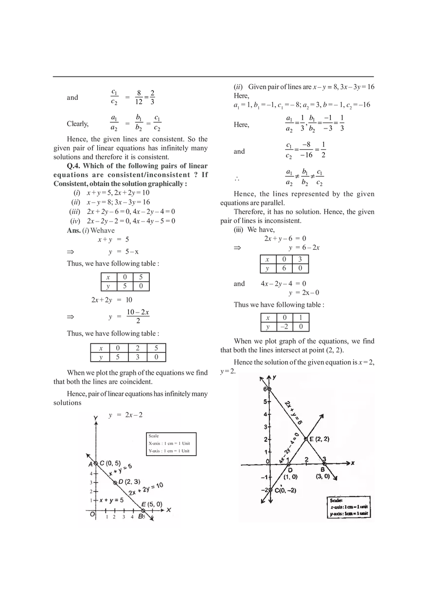Pair of Linear Equations in Two Variables - Page 30