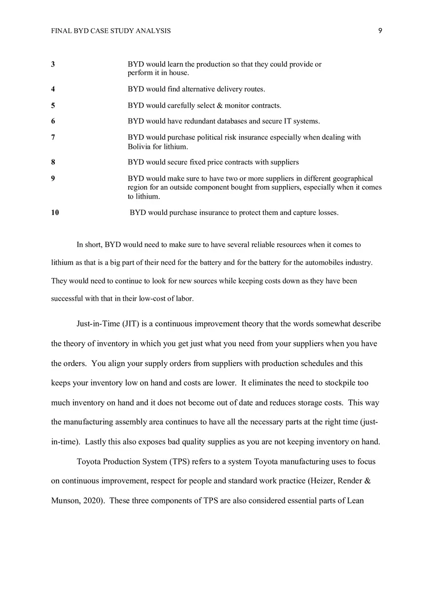 BYD Case Study Analysis - Page 15