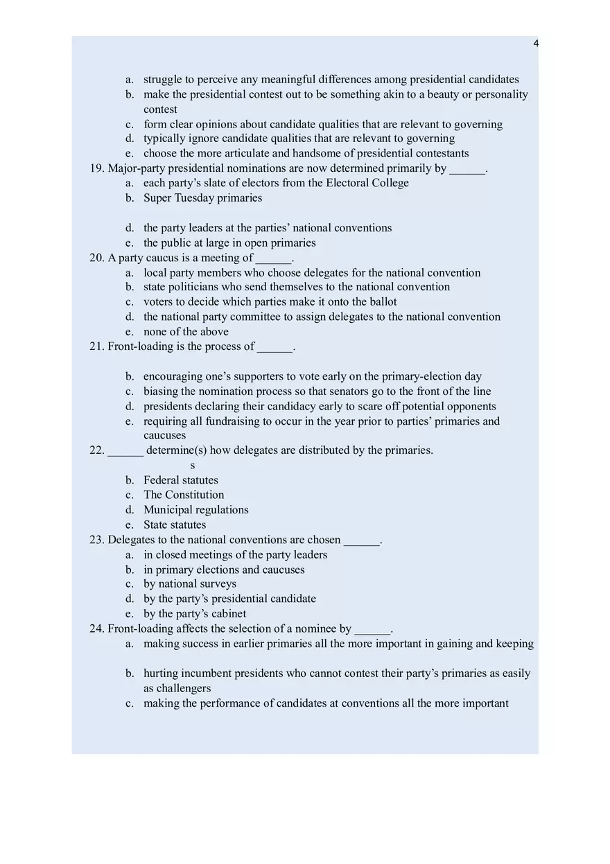 Introduction to Government Chapter 14 - Page 4