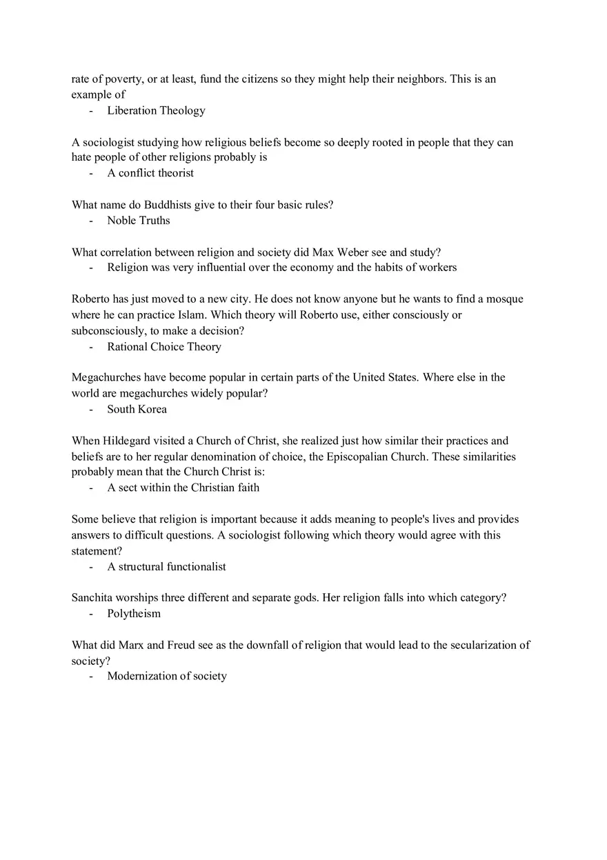 Introductory Sociology Chapter 15 Terms - Page 2