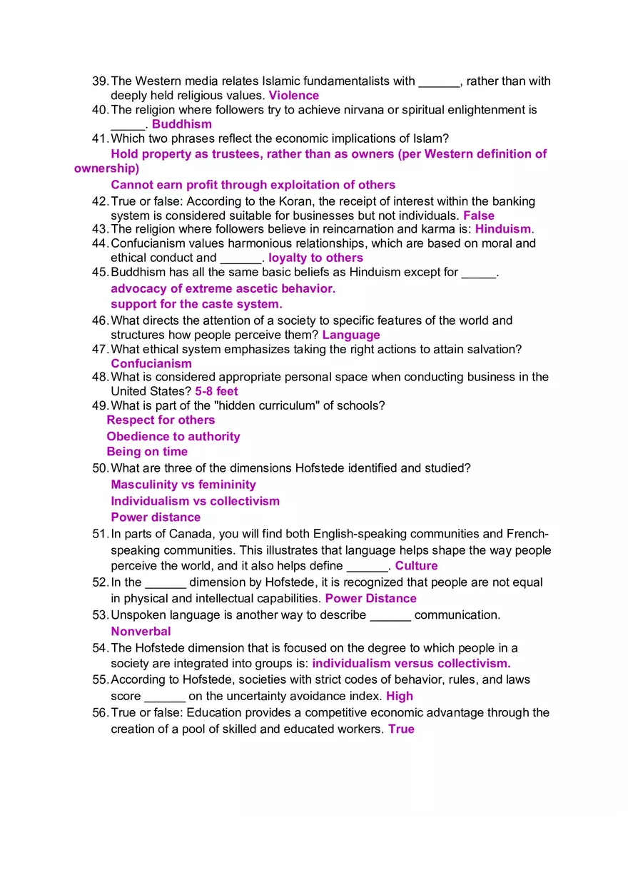 Business Answer Key - Page 3