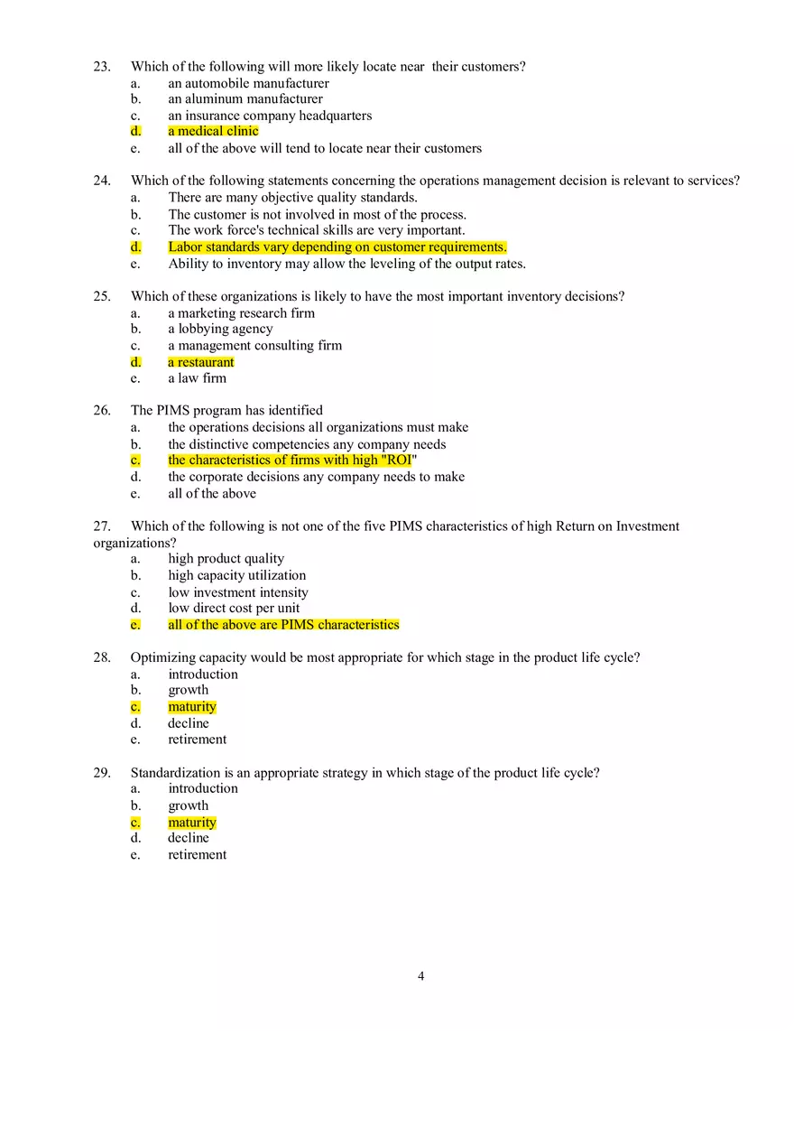 Strategy Chapter 2 Multiple Choice Questions - Page 4