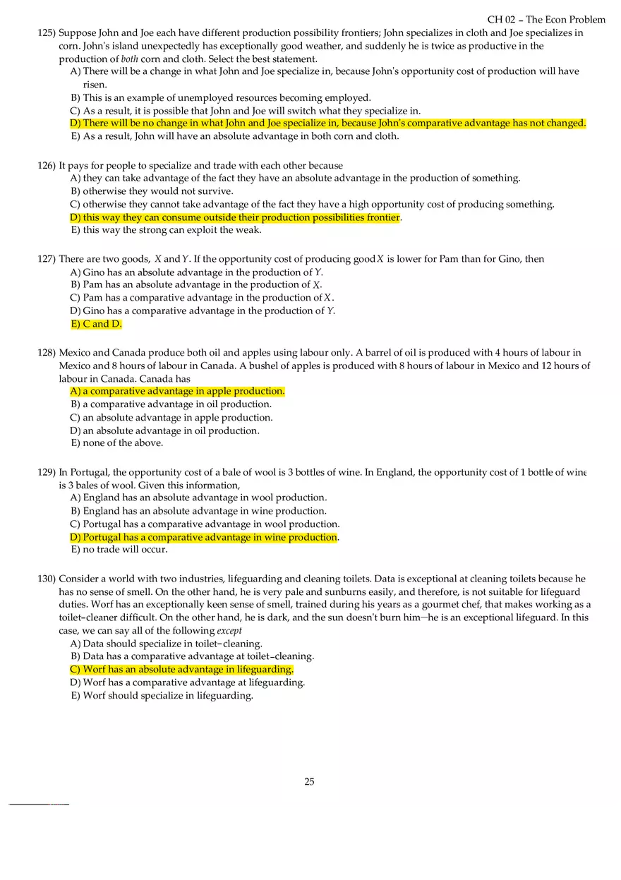 Chapter 02 The Econ Problem Answers Part 3 - Page 7