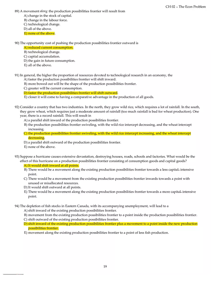 Chapter 02 The Econ Problem Answers Part 3 - Page 1