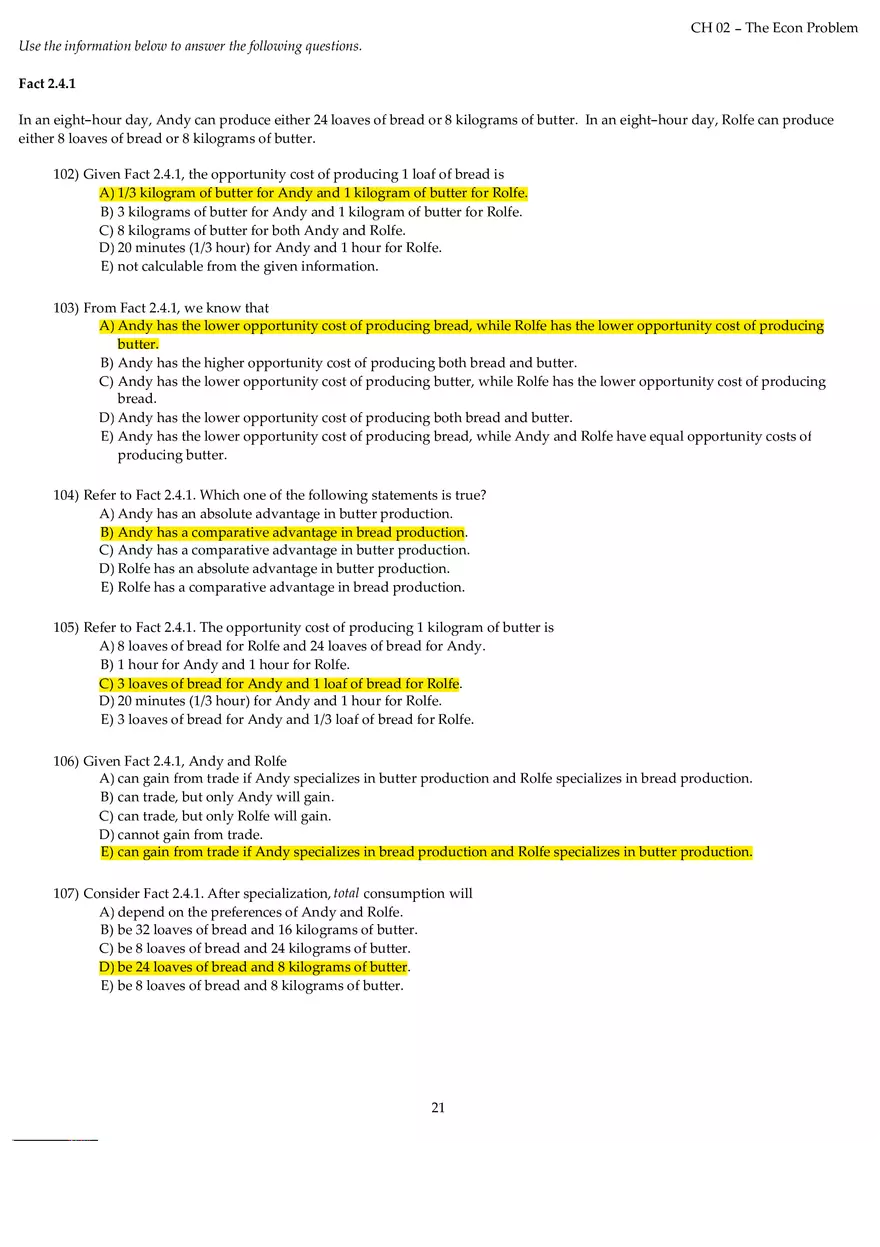 Chapter 02 The Econ Problem Answers Part 3 - Page 3